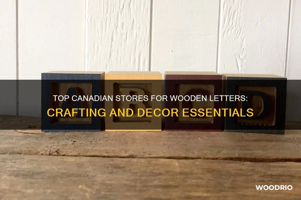 where to buy wooden letters in canada