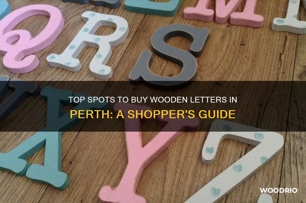 where to buy wooden letters perth