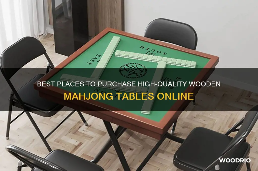 where to buy wooden mahjong table