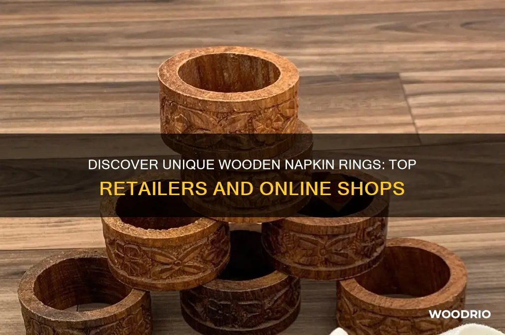 where to buy wooden napkin rings
