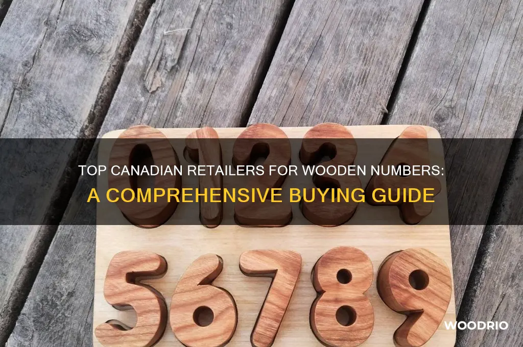 where to buy wooden numbers canada