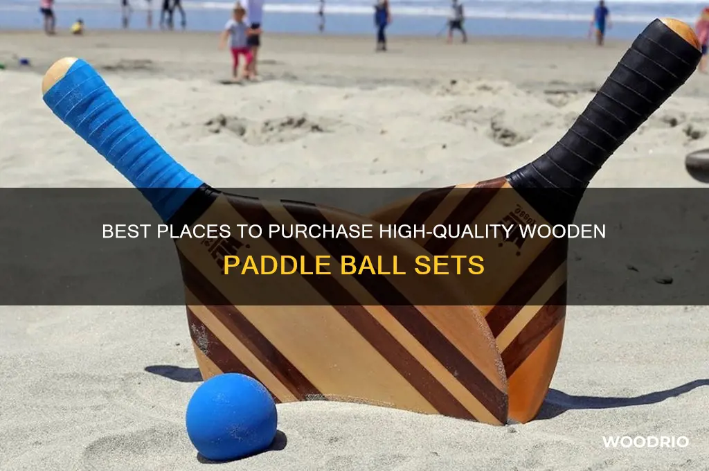 where to buy wooden paddle ball