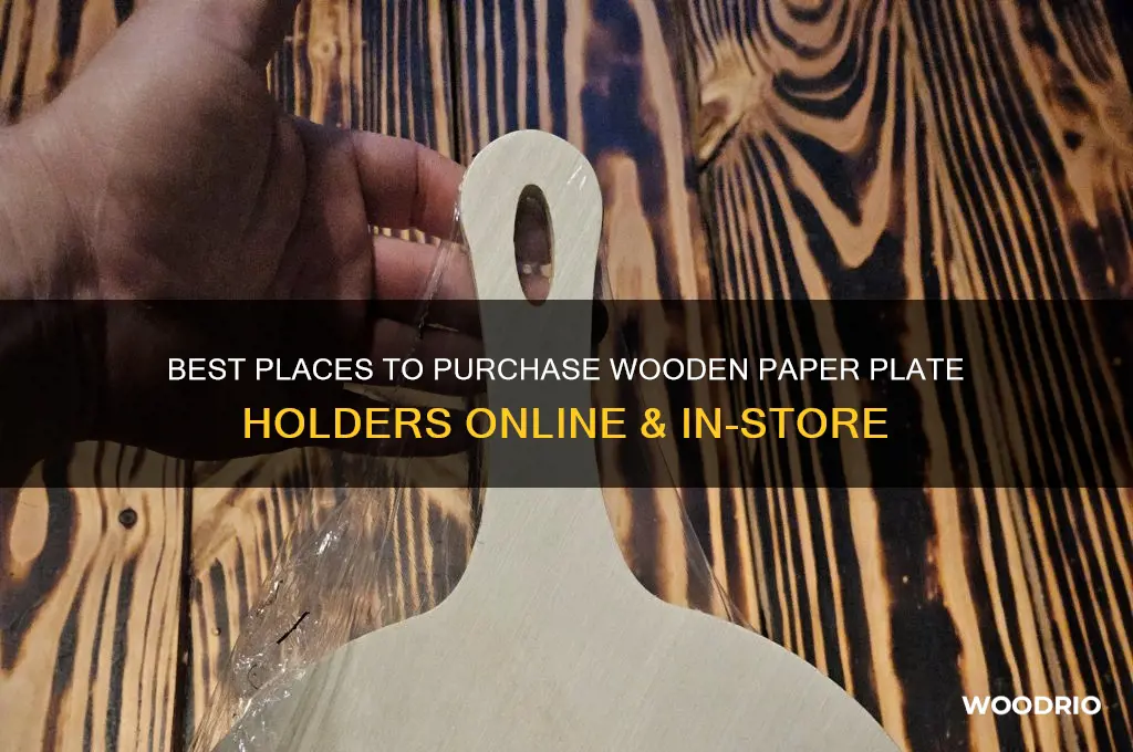 where to buy wooden paper plate holder