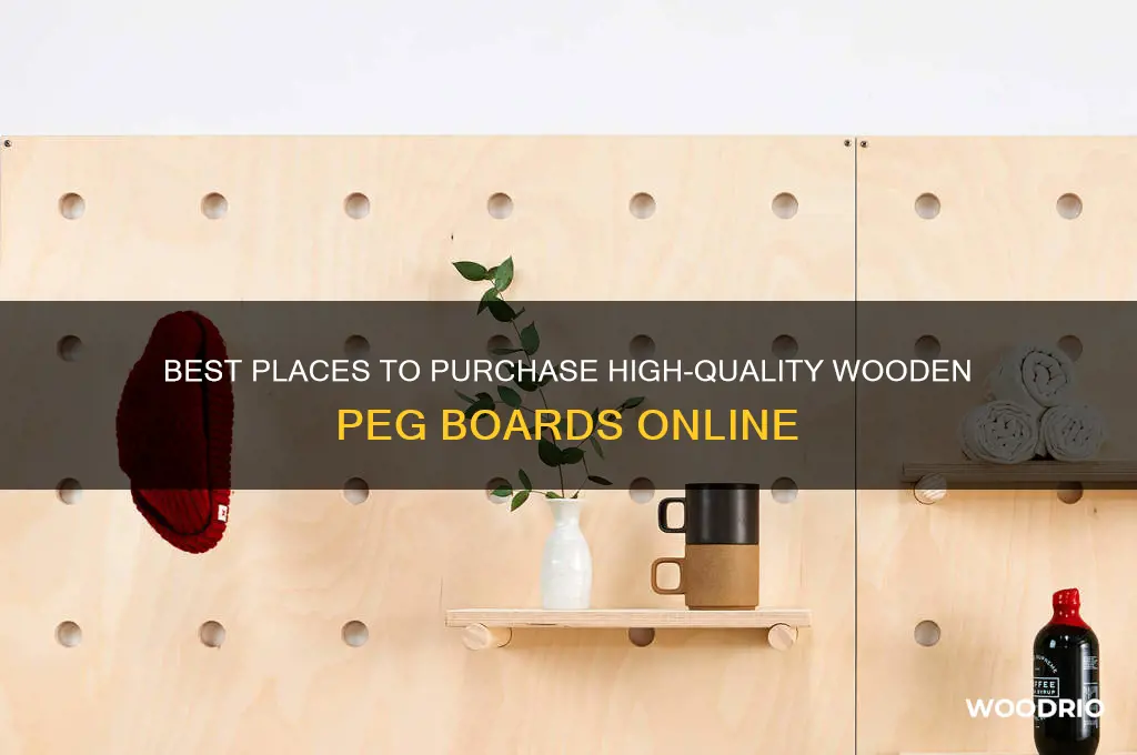 where to buy wooden peg board