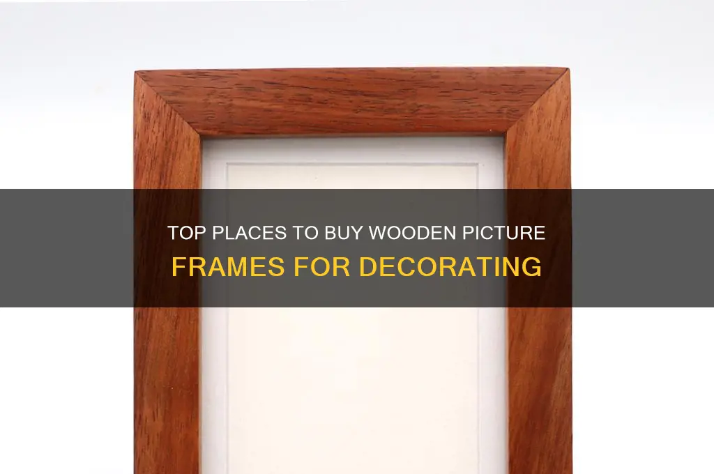 where to buy wooden picture frame for decorating