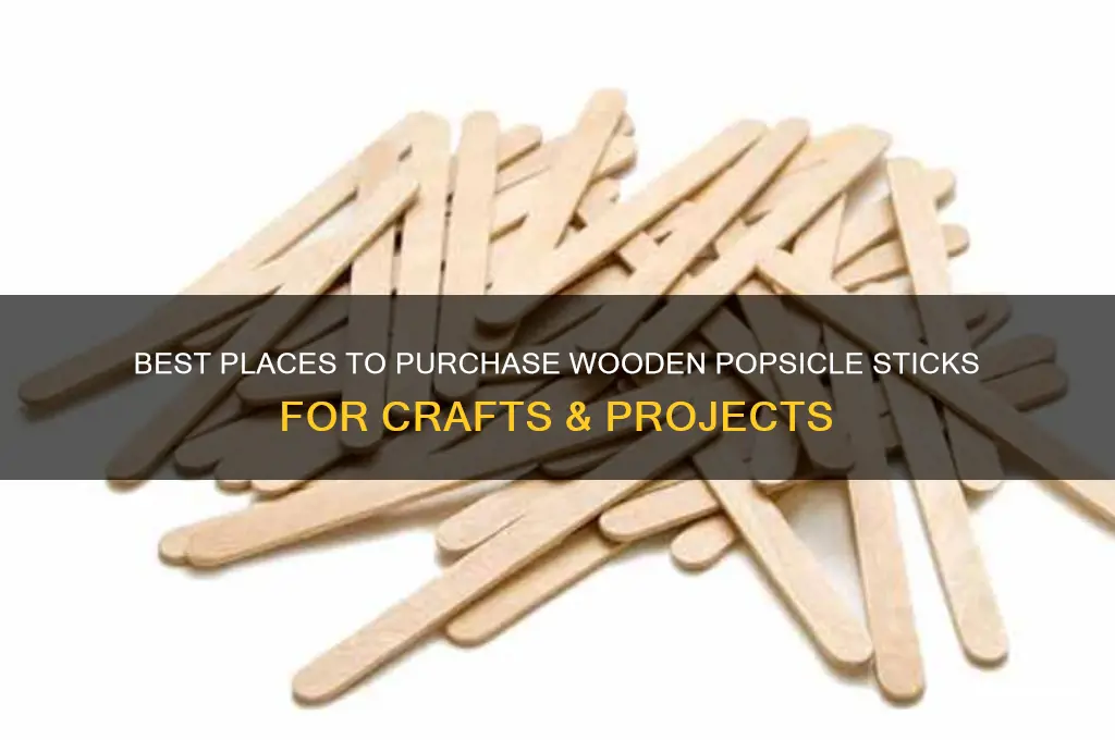 where to buy wooden popsicle sticks
