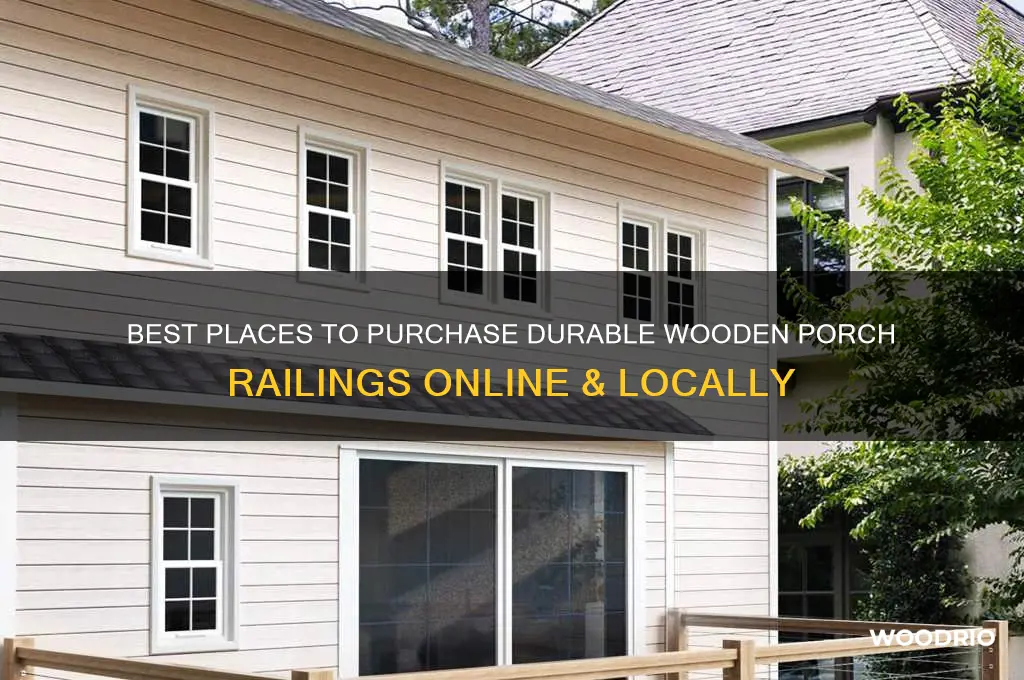 where to buy wooden porch railings