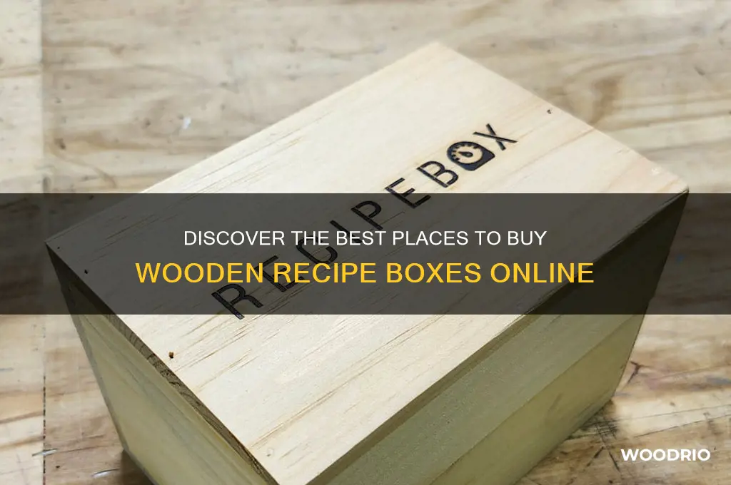 where to buy wooden recipe boxes