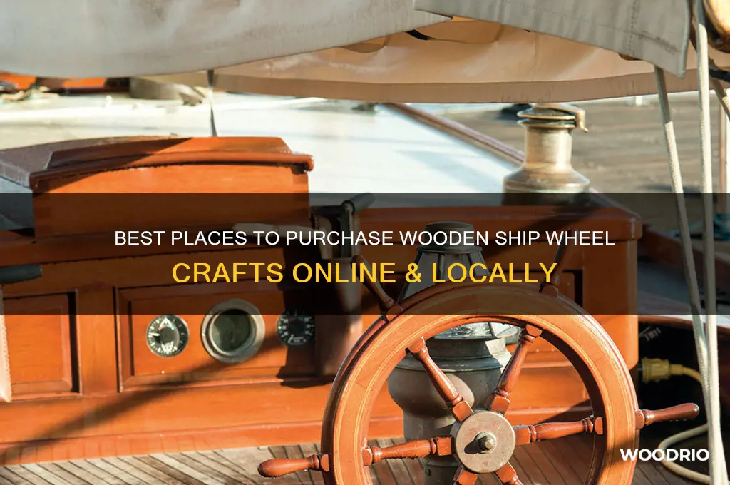 where to buy wooden ship wheel craft