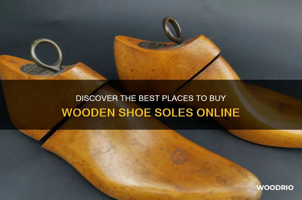 where to buy wooden shoe soles
