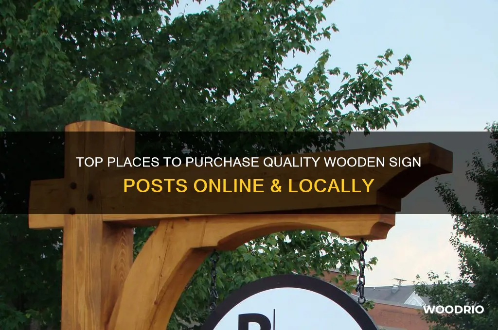 where to buy wooden sign posts