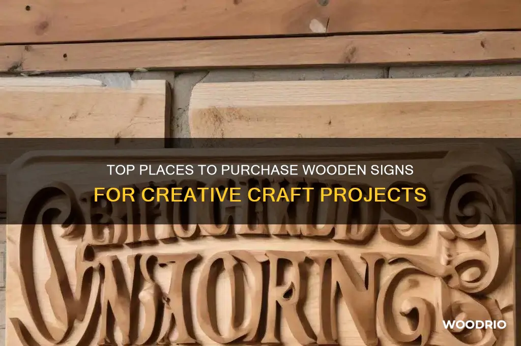 where to buy wooden signs for crafts