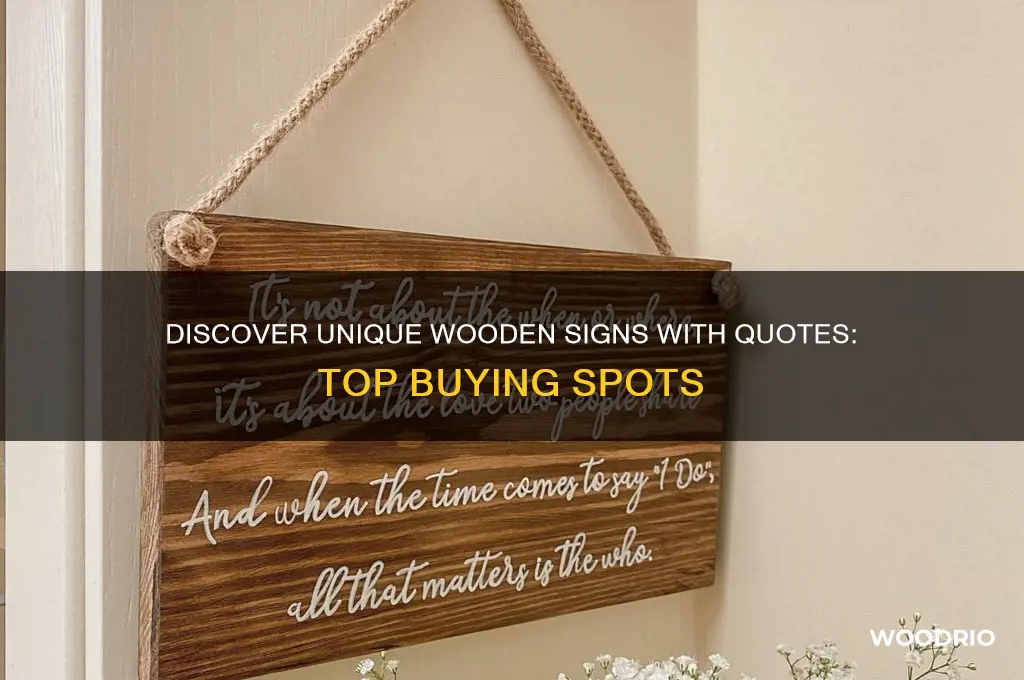 where to buy wooden signs with quotes