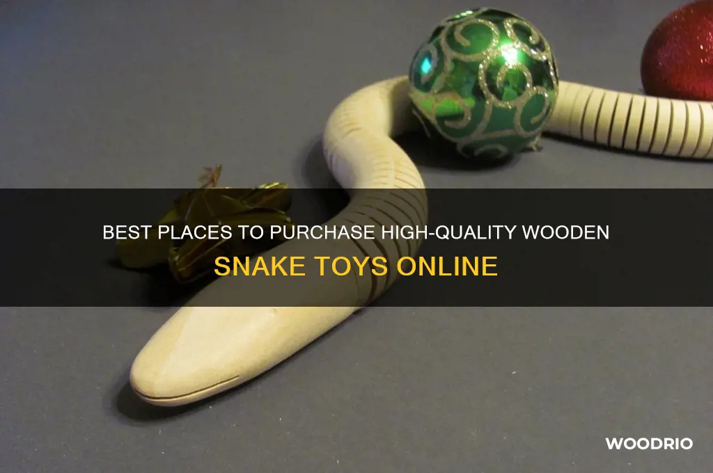 where to buy wooden snake toy