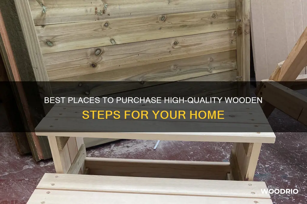where to buy wooden steps
