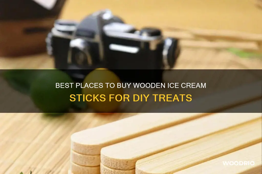 where to buy wooden sticks for ice cream