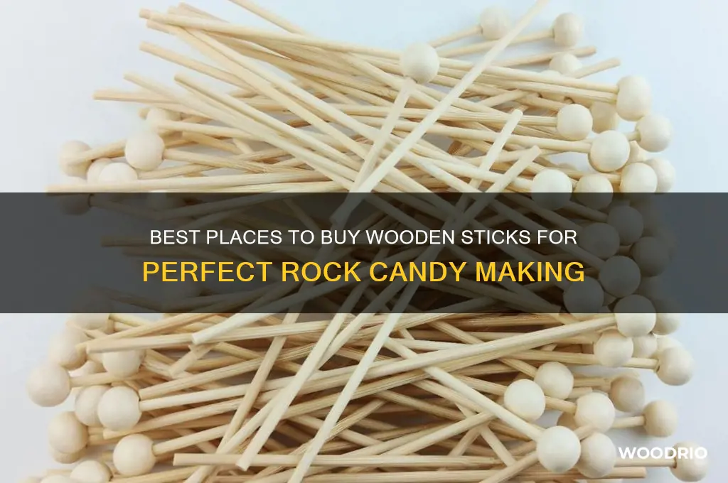 where to buy wooden sticks for rock candy