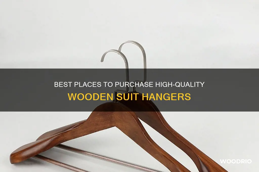 where to buy wooden suit hangers