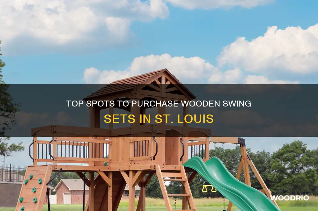 where to buy wooden swing sets in st louis