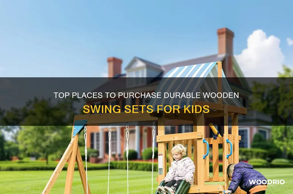 where to buy wooden swing sets