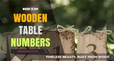 Elegant Wooden Table Numbers: Top Retailers and Online Stores to Shop