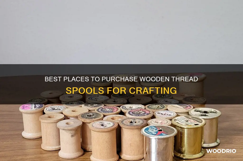 where to buy wooden thread spools