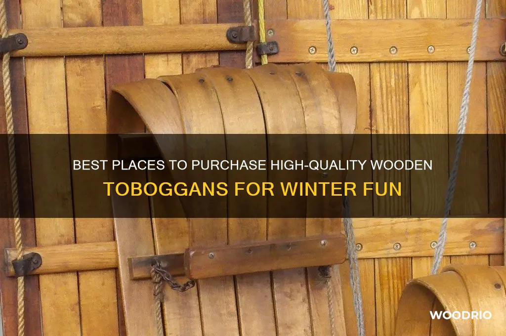 where to buy wooden toboggan