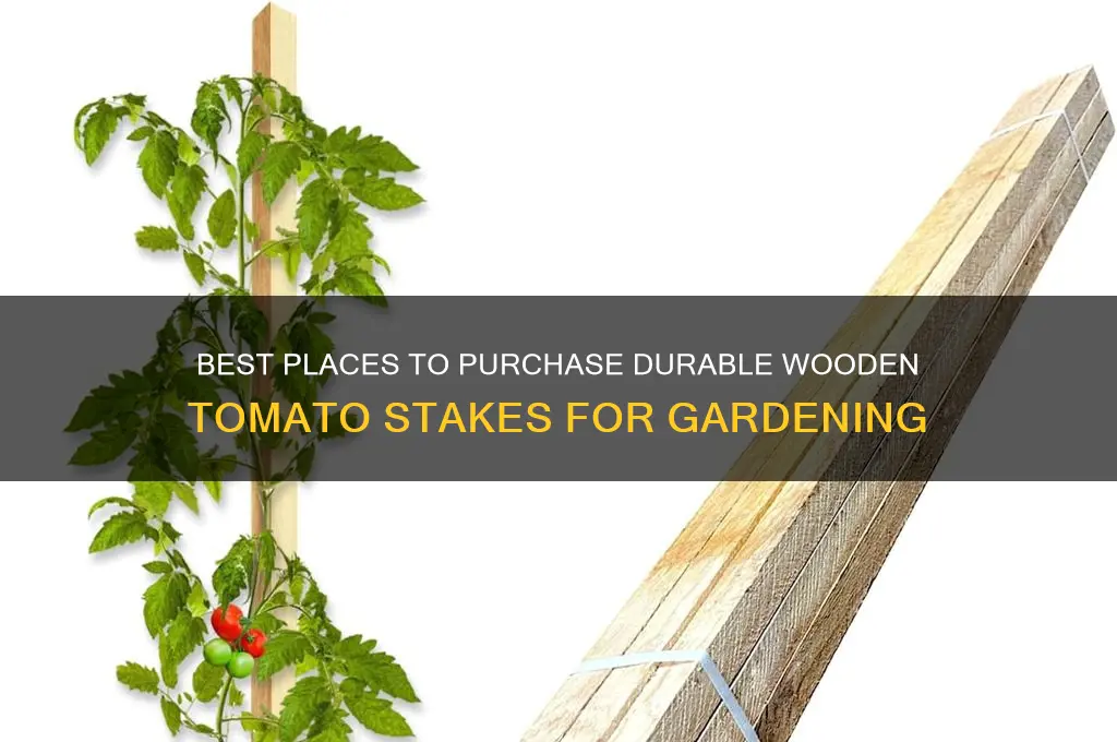 where to buy wooden tomato stakes