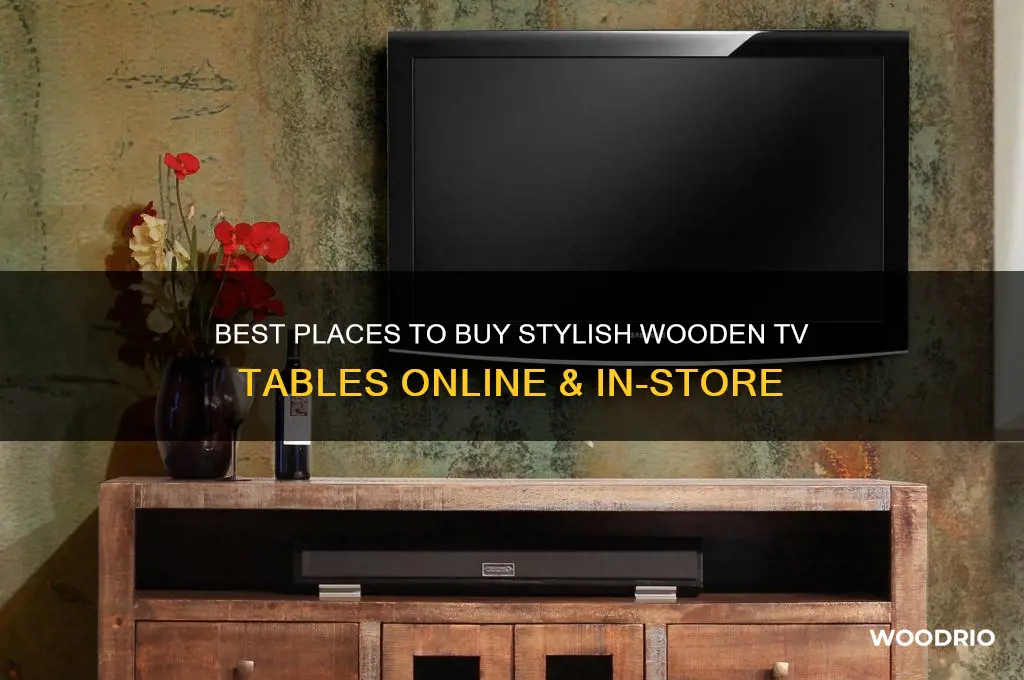 where to buy wooden tv tables