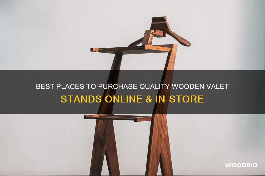 where to buy wooden valet stand