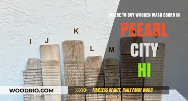 Where to Find Wooden Washboards in Pearl City, Hawaii