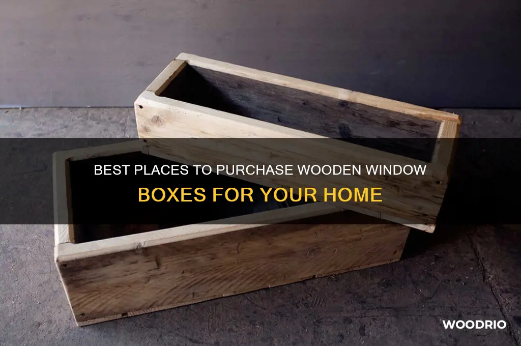 where to buy wooden window boxes