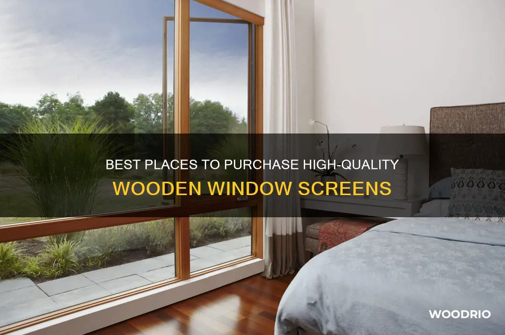 where to buy wooden window screens