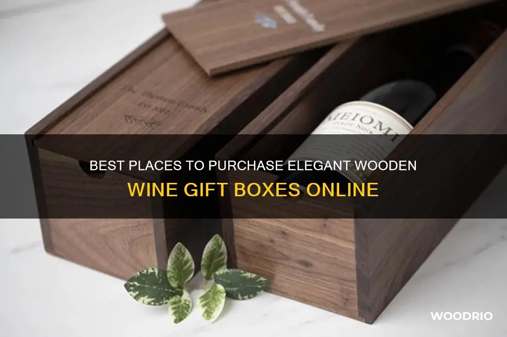 where to buy wooden wine gift box