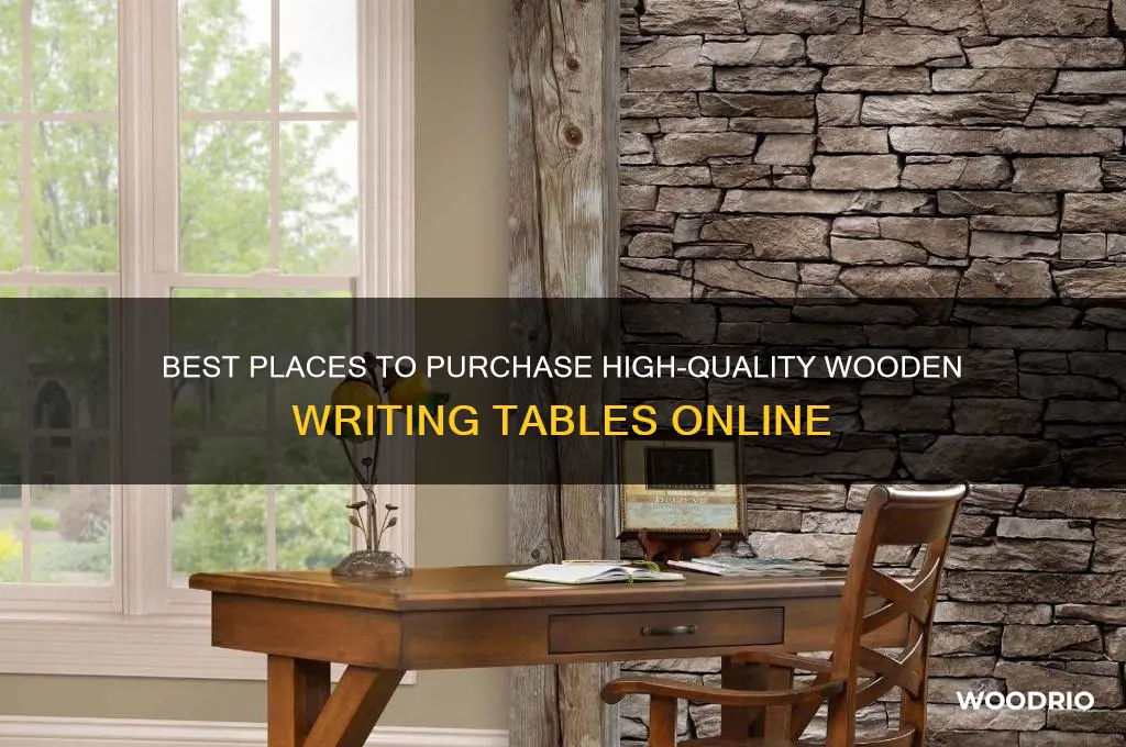 where to buy wooden writing table