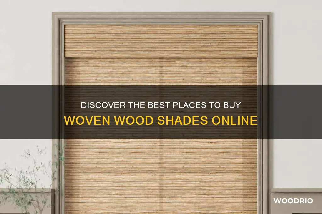 where to buy woven wood shades