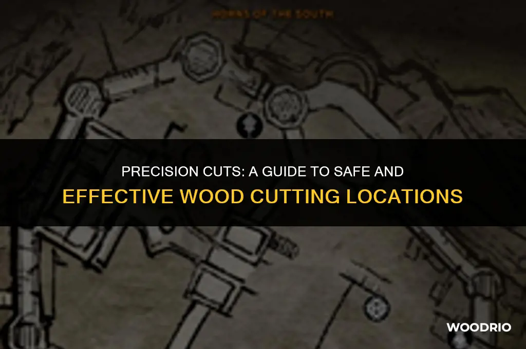where to cut wood