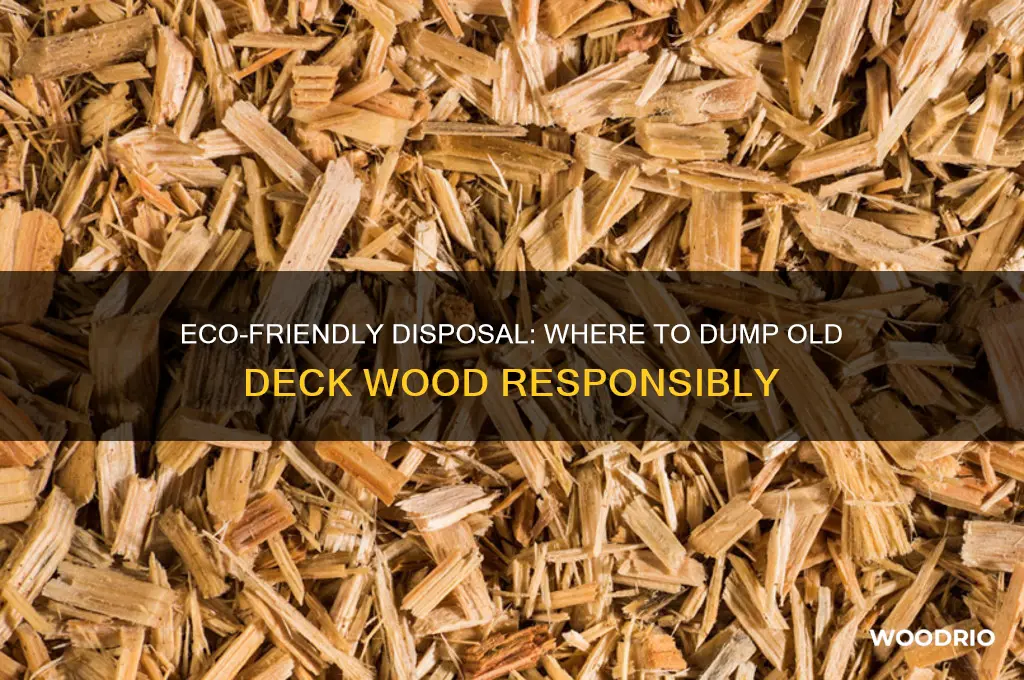 where to dump old deck wood