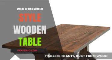 Discover Rustic Charm: Where to Find Country Style Wooden Tables