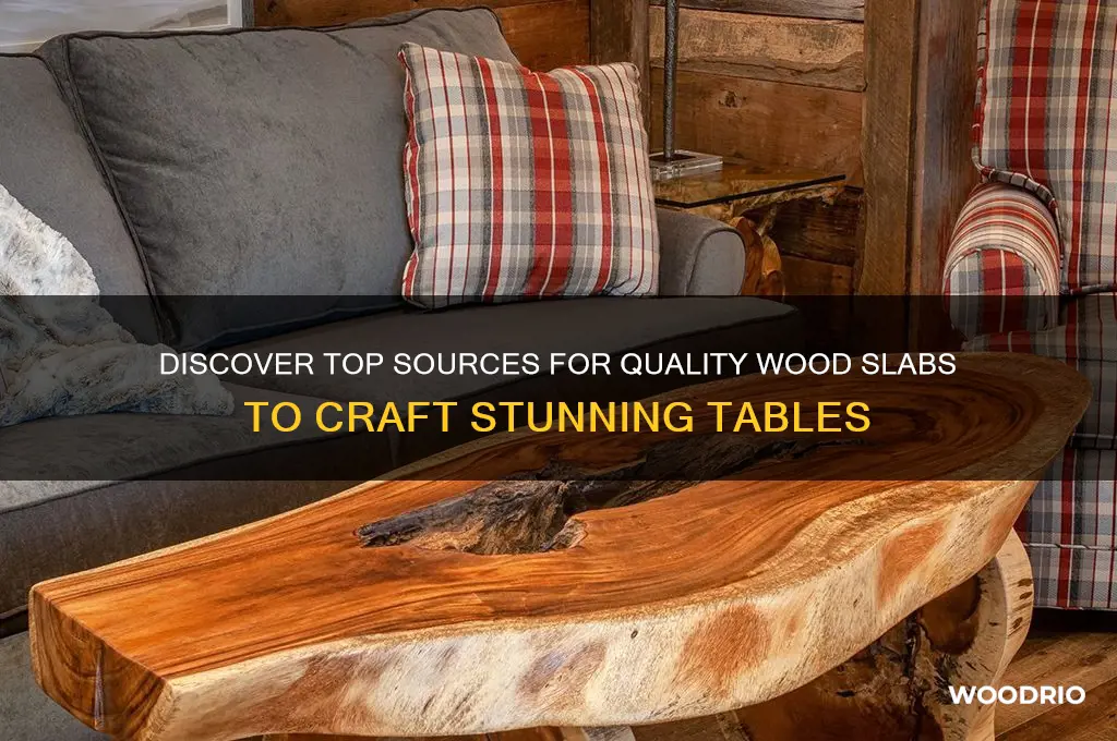 where to find slabs of wood for tables