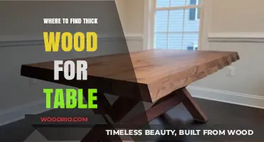 Discovering Durable Thick Wood Sources for Stunning Table Crafts
