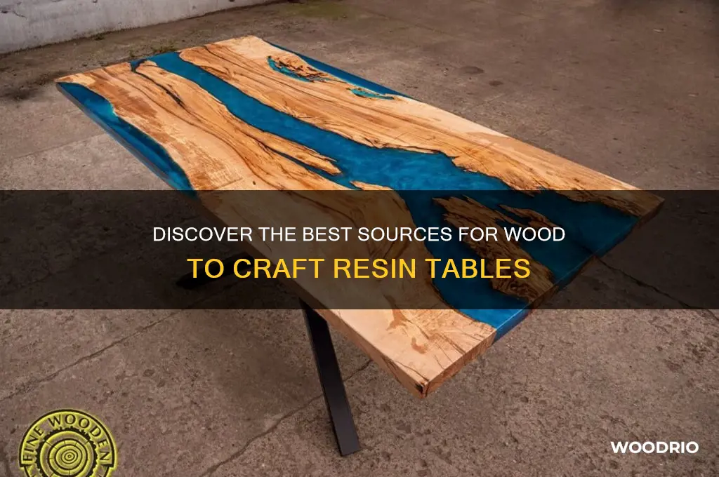where to find wood for resin table