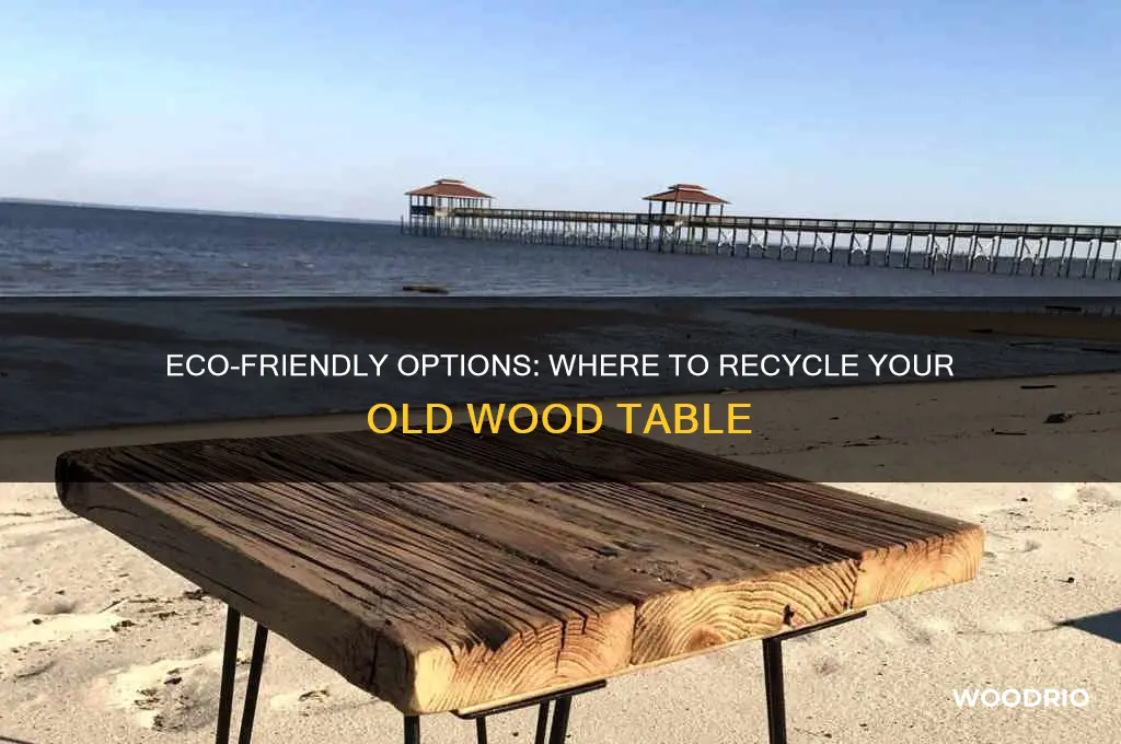 where to recycled wood table