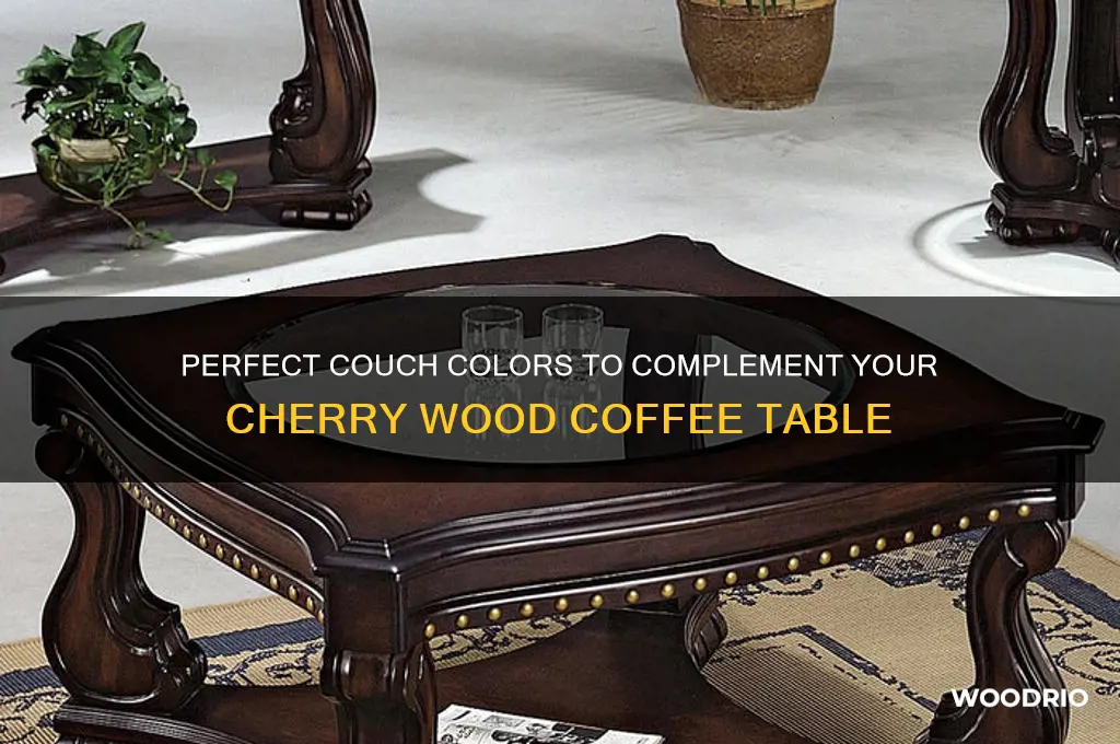 which couch color goes best with cherry wood coffee table
