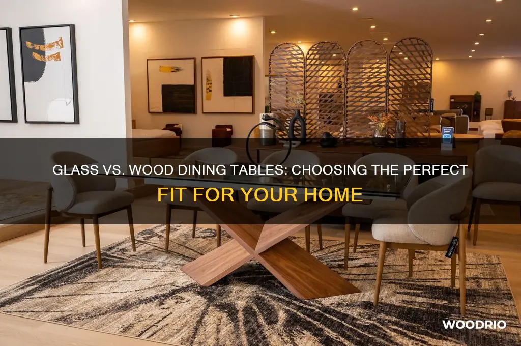which dining table is best glass or wood