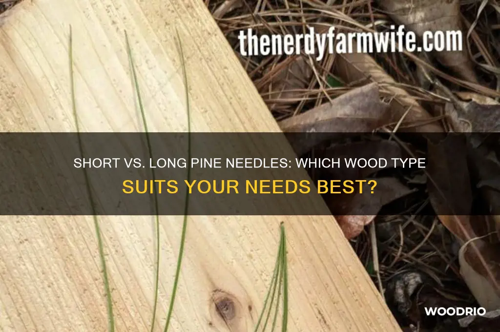 which is better wood short needle or long pine