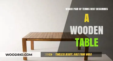 Durable and Natural: The Perfect Pair to Describe a Wooden Table