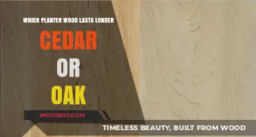 Cedar vs. Oak Planters: Which Wood Offers Superior Durability?