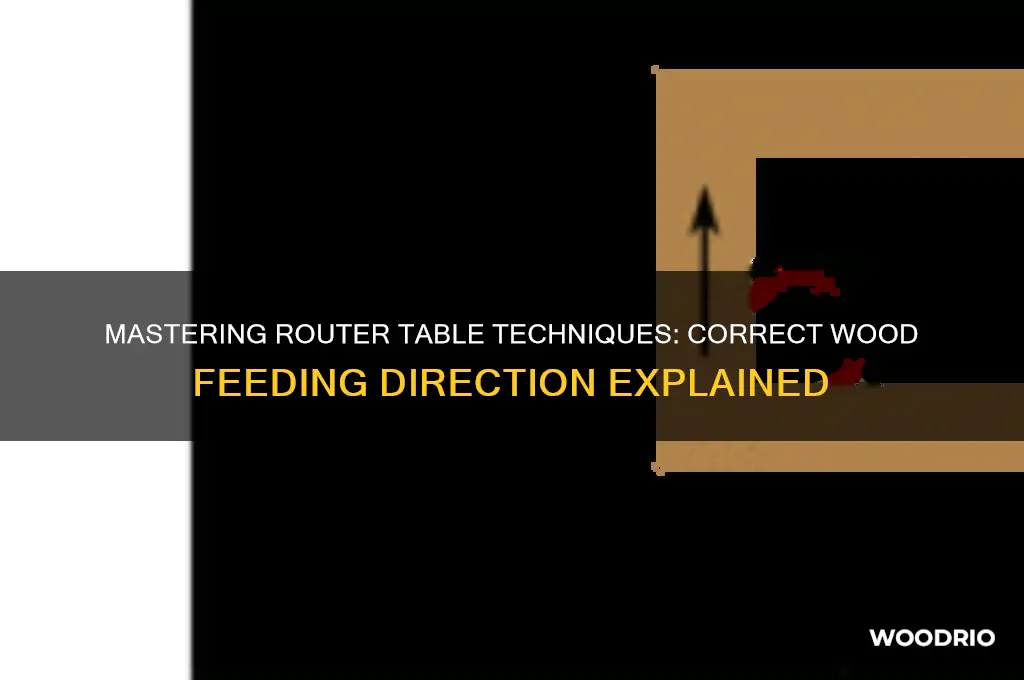 which way do you feed wood into a router table