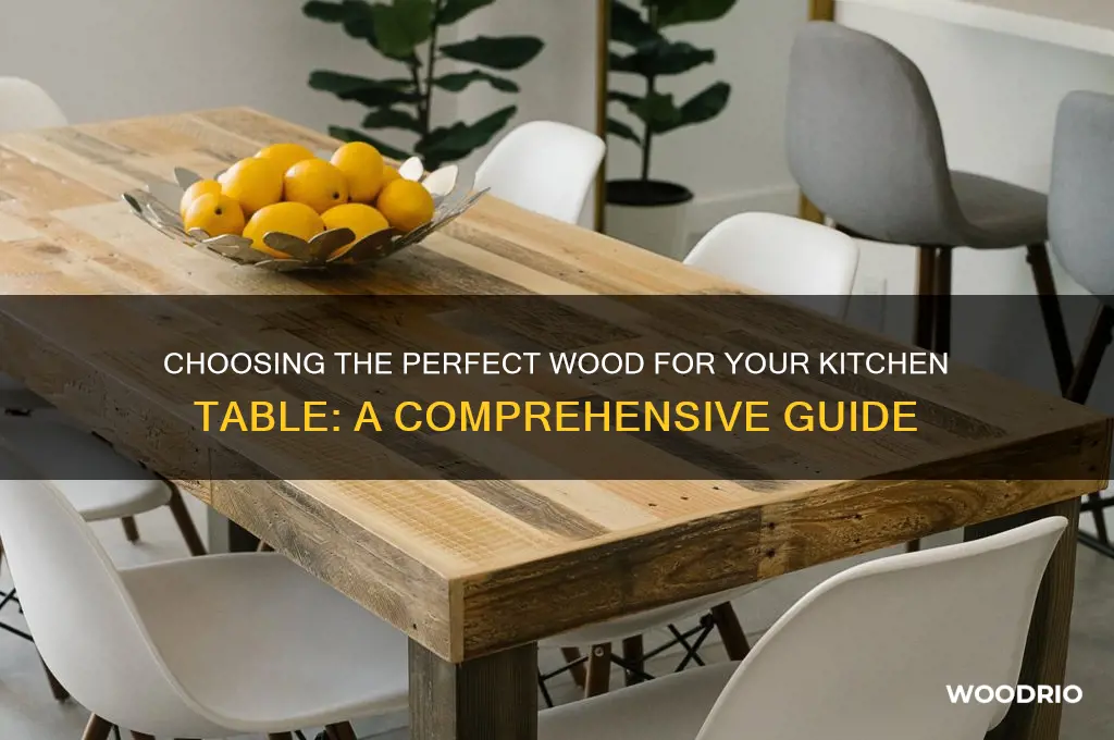which wood is better for kitchen table